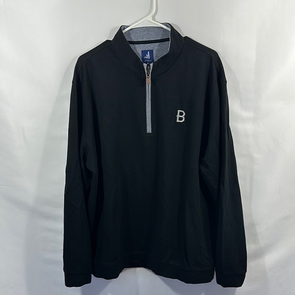 Johnnie O Black Half-Zip Men's Pullover Shirt XXL